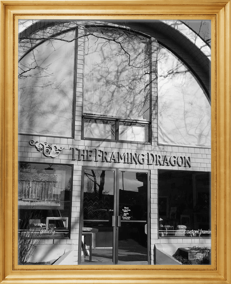 Exterior view of our custom framing store
